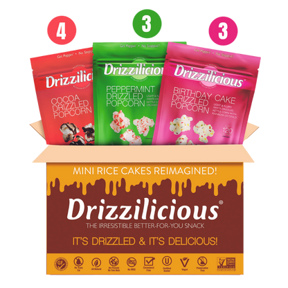 3 Flavor Variety Popcorn [Cocoa, Birthday, Peppermint] 3.6oz