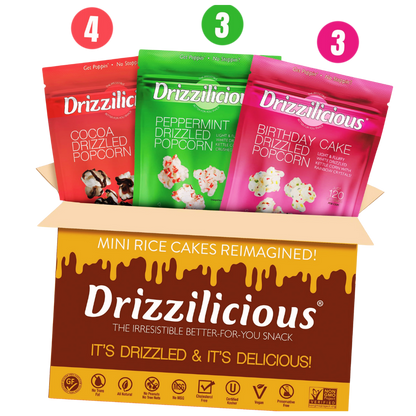 3 Flavor Variety Popcorn [Cocoa, Birthday, Peppermint] 3.6oz