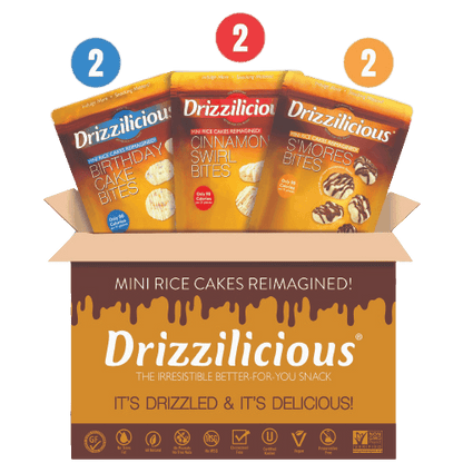 3 Flavor Variety [S'mores, Birthday, Cinnamon] 4oz - Drizzilicious