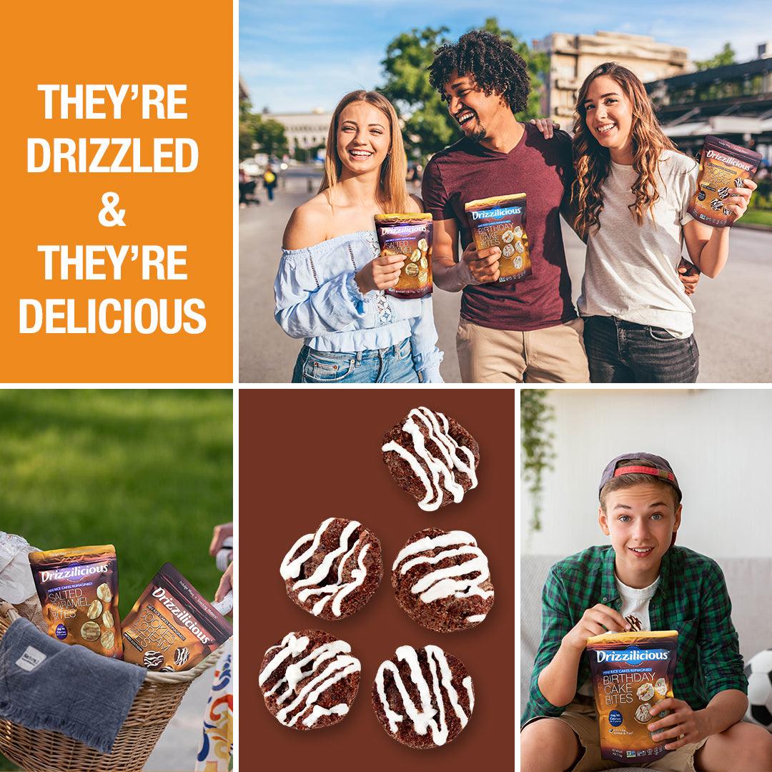 5 Flavor Variety [S'mores, Birthday, Cinnamon, Cookies, Caramel] .74oz - Drizzilicious